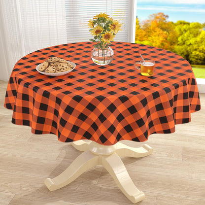 misaya Rectangular Waterproof Vinyl Table Cloth, Flannel Backed Tablecloth