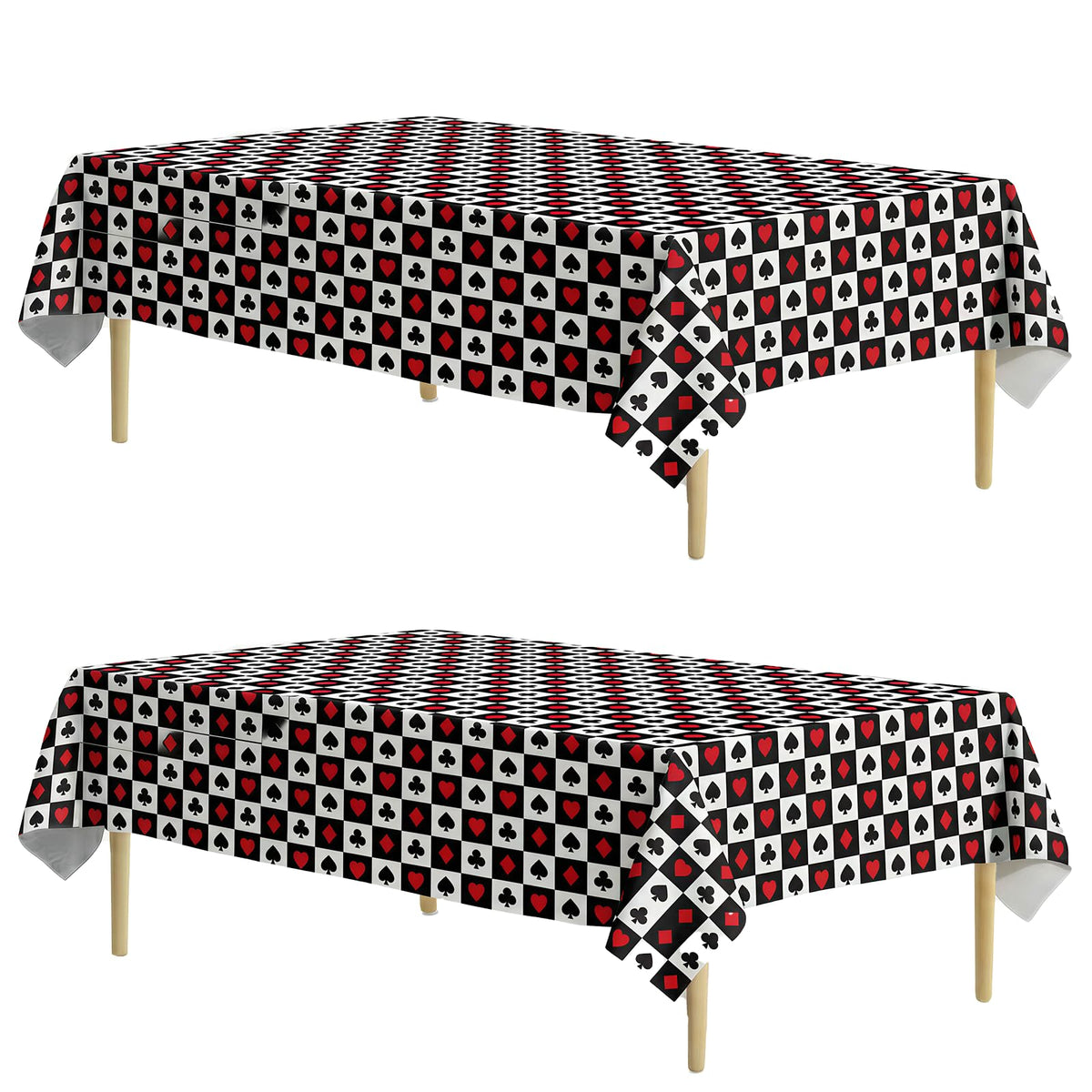 Spring Floral Party Tablecloth, 2 Pack Wildflower 54 x 108 Inch Tablecloth for Party Decorations, Butterfly Rectangular Table Cover, Disposable Plastic Table Cloth for Birthday and Celebration Event