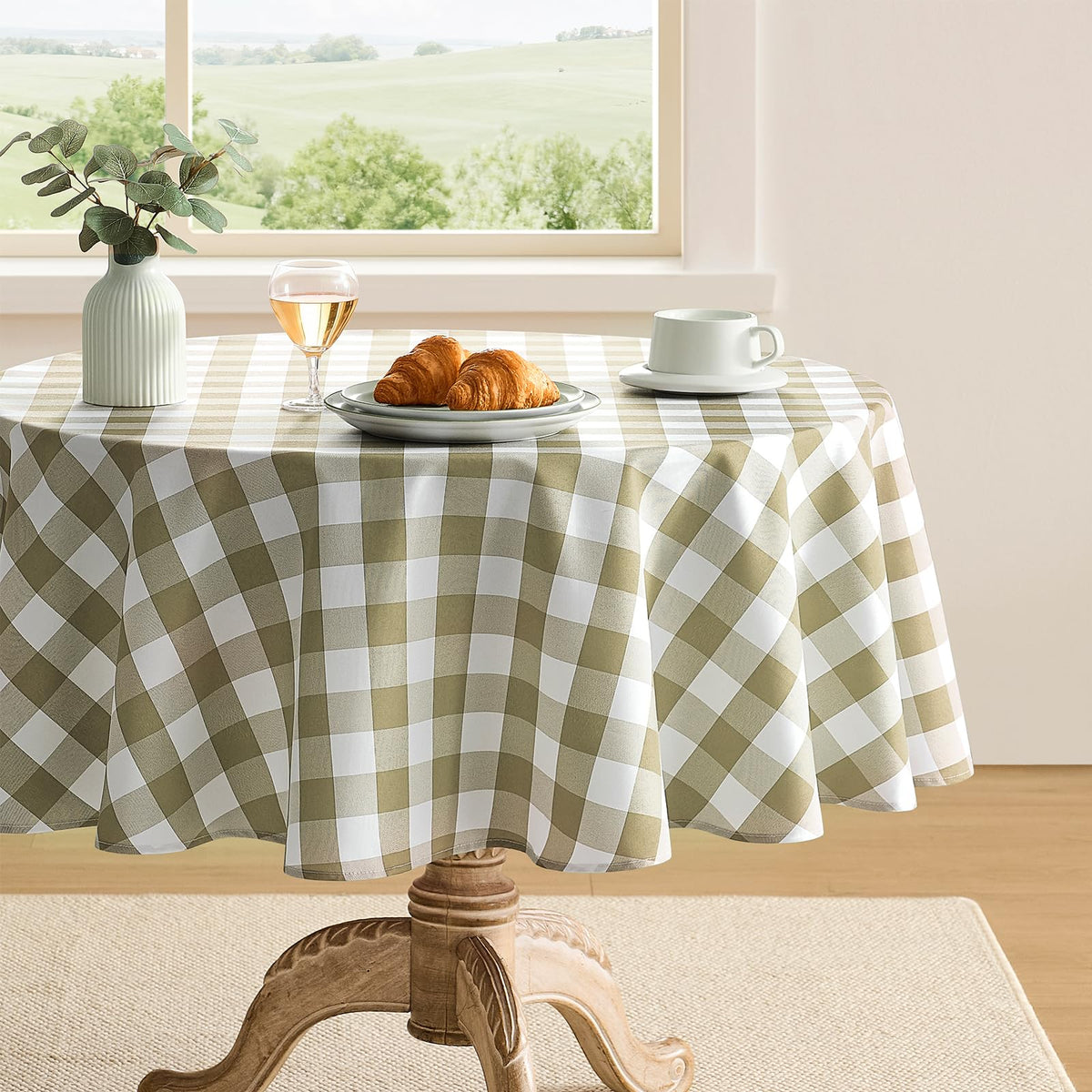 Gingham Tablecloth Rectangle Checkered Tablecloth Washable