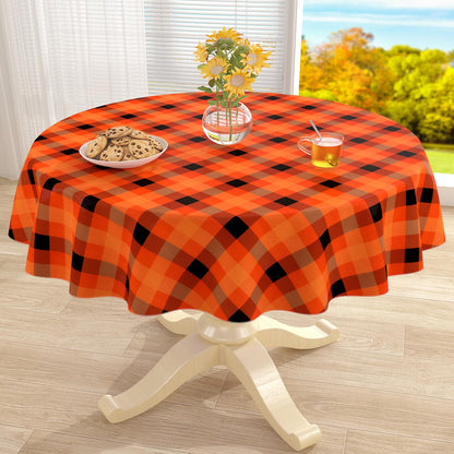 misaya Rectangular Waterproof Vinyl Table Cloth, Flannel Backed Tablecloth