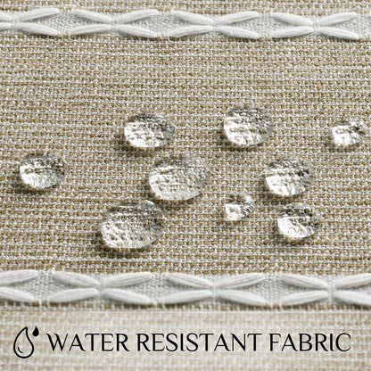 Softalker Fall Linen Rectangle Tablecloth with Tassel, 55 x 70 Inch