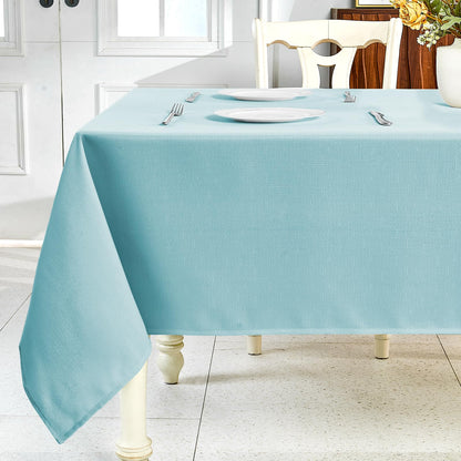 IVAPUPU Textured Linen Rectangle Table Cloth, Sage Green, 52 x 70 Inch