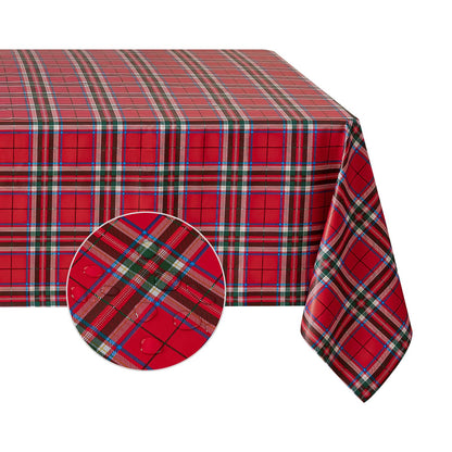 Romanstile Rectangle Vinyl Tablecloth, 100% Waterproof Oil-Proof Checkered Plastic Table Cloth, Heavy Duty Wipeable Table Covers for Dining, Camping, Picnic, Outdoor - 54 x 78 Inch, Grey