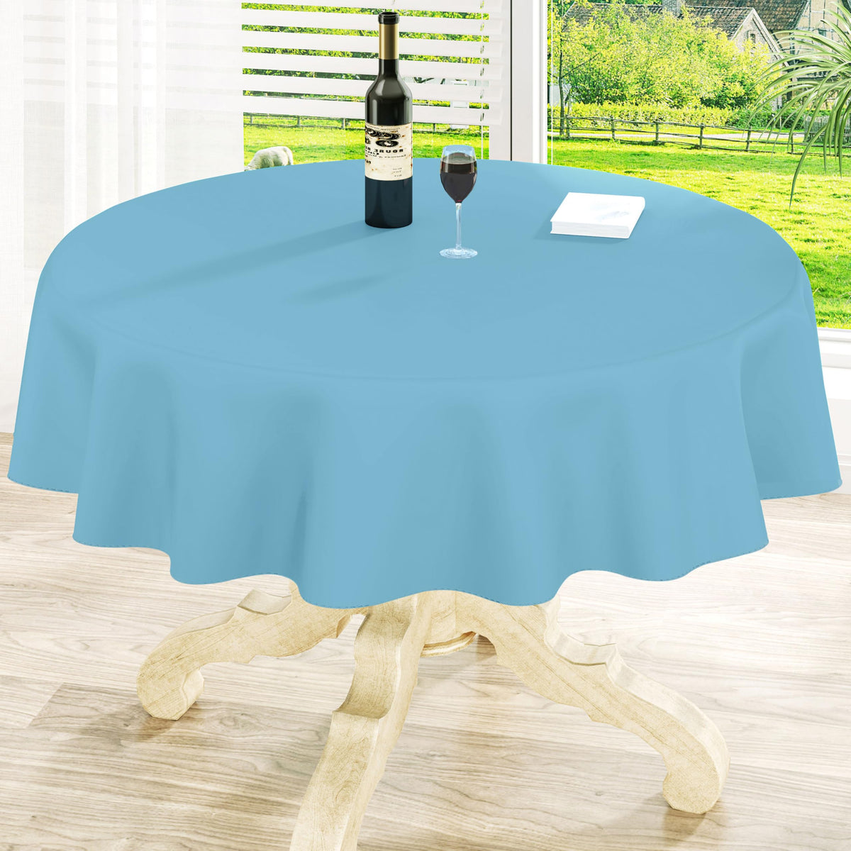 homing Rectangle Black Vinyl Waterproof Tablecloth with Flannel Backed