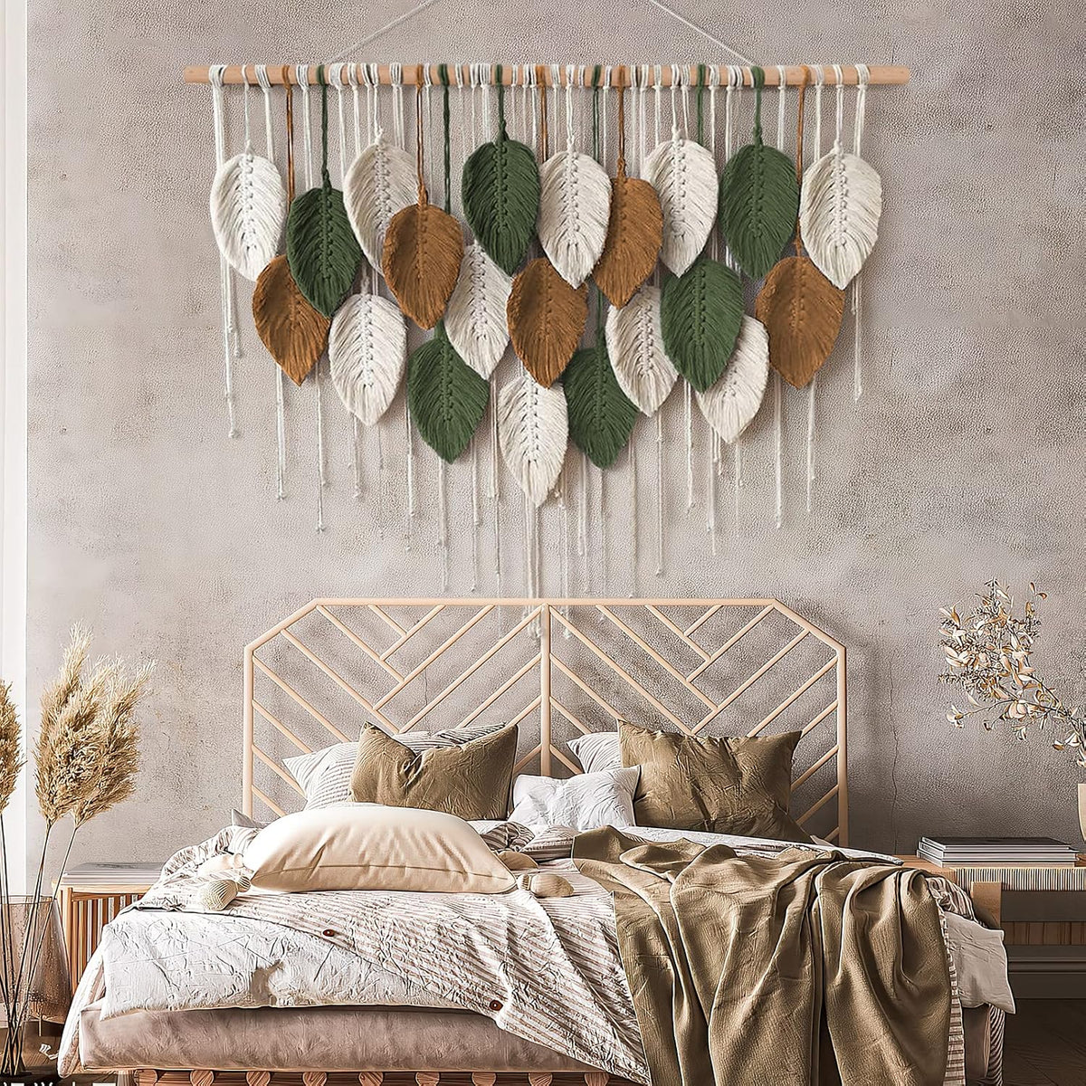 Large Macrame Wall Hanging Boho Woven Tapestry Chic Home Decor Wall Art