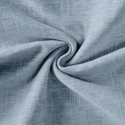 Ohocut Scalloped Pillow Cover Pack of 2 Spring Chenille Decorative Throw Pillow Covers Cute Boho Couch Pillow Covers Aesthetic Funky Preppy Pillow Cases for Sofa Living Room (Misty Blue, 18x18 Inch)