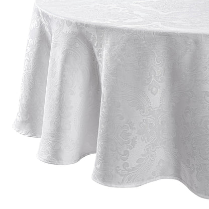 Caiden Elegance Damask Tablecloth, Cranberry - 60" W x 120" L