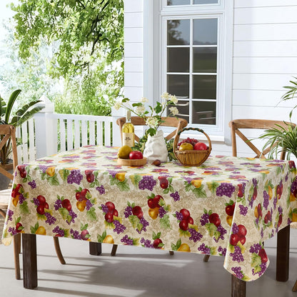 Newbridge Avalon Fresh Ripe Fruit 52”x52” Square Vinyl Tablecloth