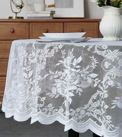 Warm Home Designs 60 x 120 Gold Rectangle Lace Tablecloth. LTC Linen 120