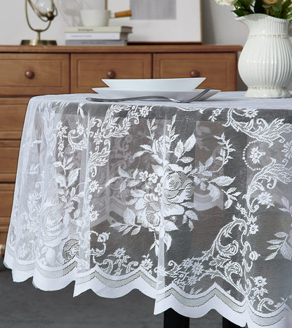 Warm Home Designs 60 x 120 Gold Rectangle Lace Tablecloth. LTC Linen 120