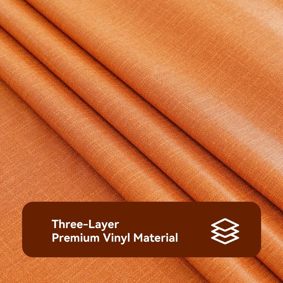 Romanstile Waterproof Vinyl Tablecloth Rectangle, 60 x 84 Inch, Orange