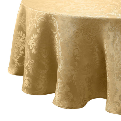 Caiden Elegance Damask Tablecloth, Cranberry - 60" W x 120" L