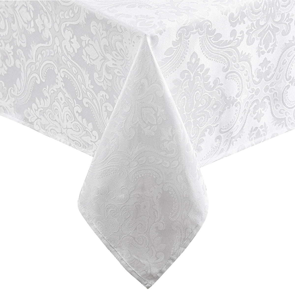 Caiden Elegance Damask Tablecloth, Cranberry - 60" W x 120" L