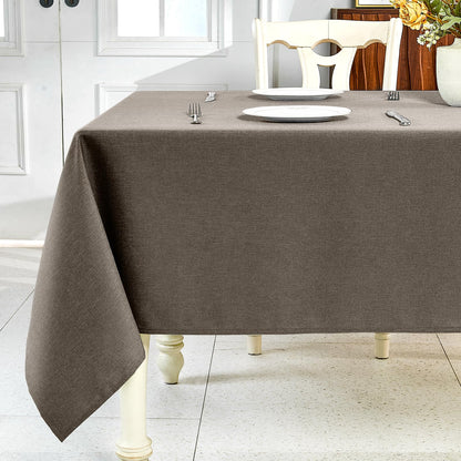 IVAPUPU Textured Linen Rectangle Table Cloth, Sage Green, 52 x 70 Inch