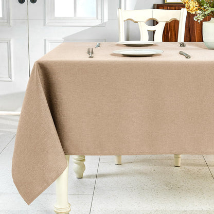 IVAPUPU Textured Linen Rectangle Table Cloth, Sage Green, 52 x 70 Inch