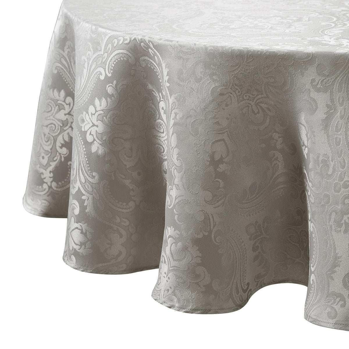 Caiden Elegance Damask Tablecloth, Cranberry - 60" W x 120" L