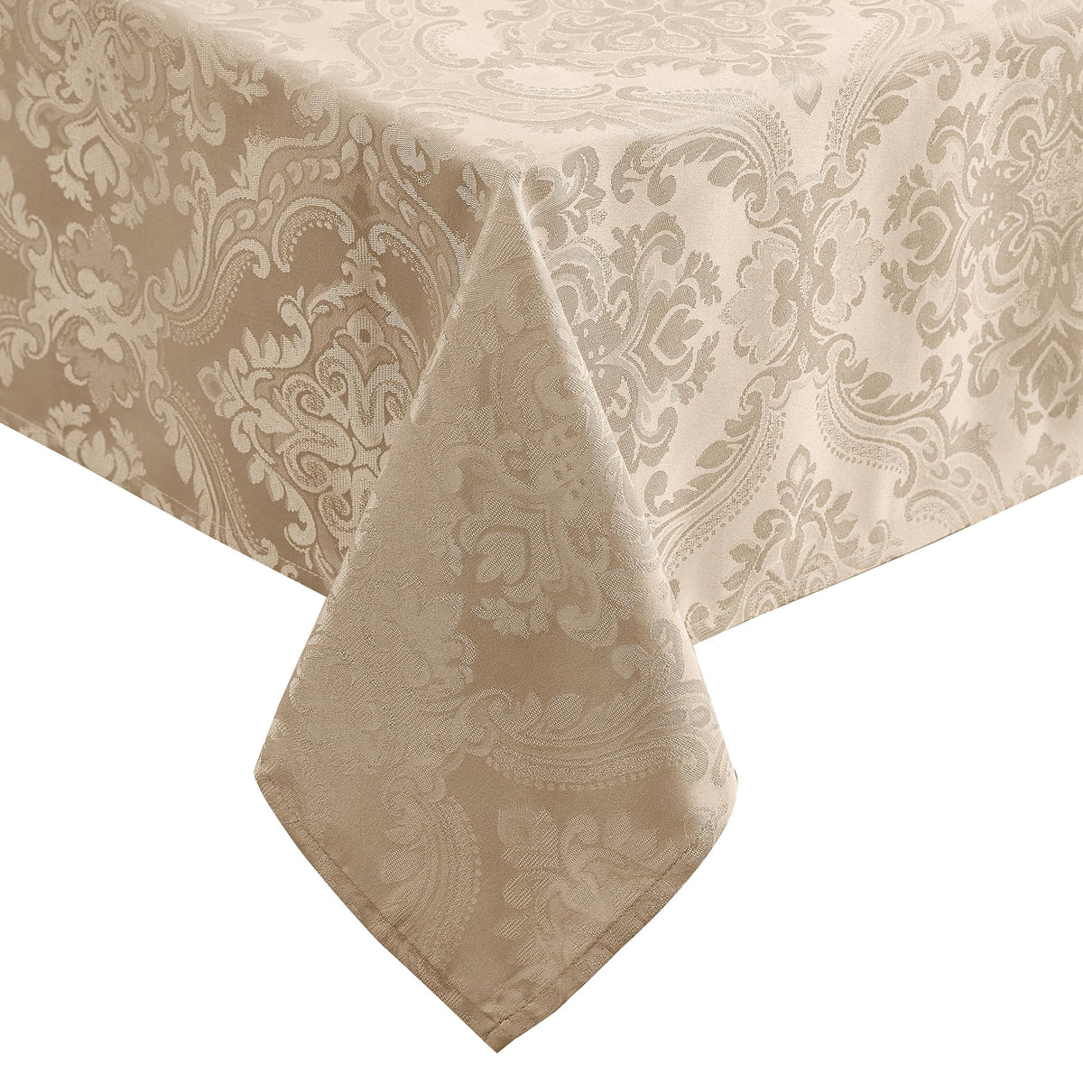 Caiden Elegance Damask Tablecloth, Cranberry - 60" W x 120" L