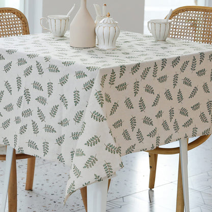 YiHomer Pastoral Rectangle Table Cloth 100% Polyester Fabric 60 x 102 Inch