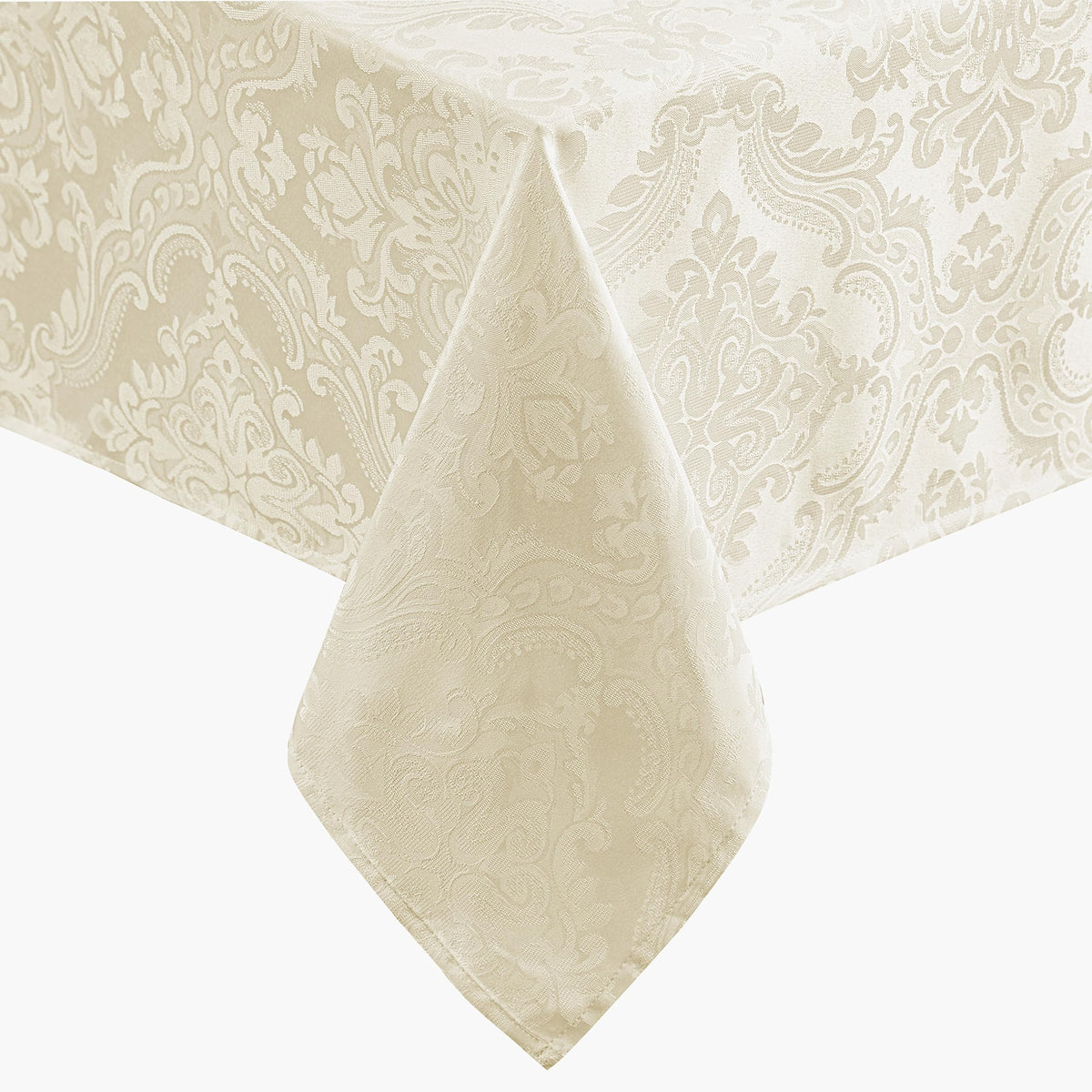 Caiden Elegance Damask Tablecloth, Cranberry - 60" W x 120" L