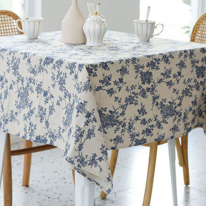 YiHomer Pastoral Rectangle Table Cloth 100% Polyester Fabric 60 x 102 Inch
